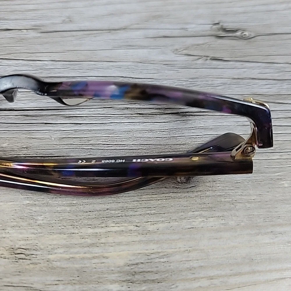 Coach Eyeglasses HC6065 5288 51-17-135 Confetti PURPLE FRAMES‎ ONLY